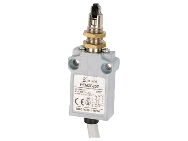 Eindschakelaar; NO + NC; 5A; max.250VAC; max.250VDC; kabel 1 m Eindschakelaar; NO + NC; 5A; max.250VAC; max.250VDC; kabel 1 m